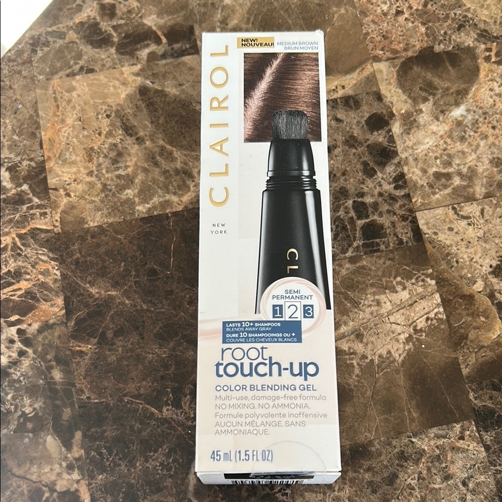 NEW Clairol Root Touch-Up Color Blending Gel medium brown